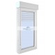 VENTANA OSCILO BATIENTE 1 HOJA DE PVC 