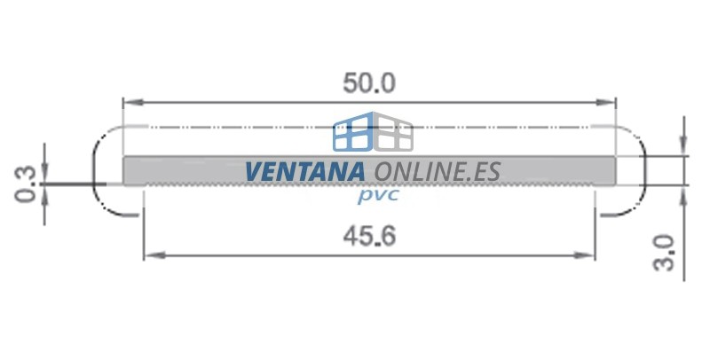 TAPETA  50 X3 DE PVC  COLOR BLANCO